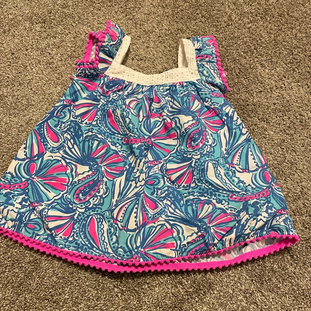 Lilly Pulitzer little girls top. 12mth